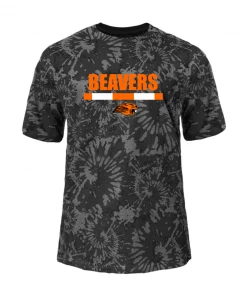 Beavercreek Football Tie-Dye Tri-Blend Tee