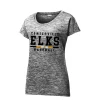 CBL Centerville Elks Baseball Ladies Electric Heather Tee