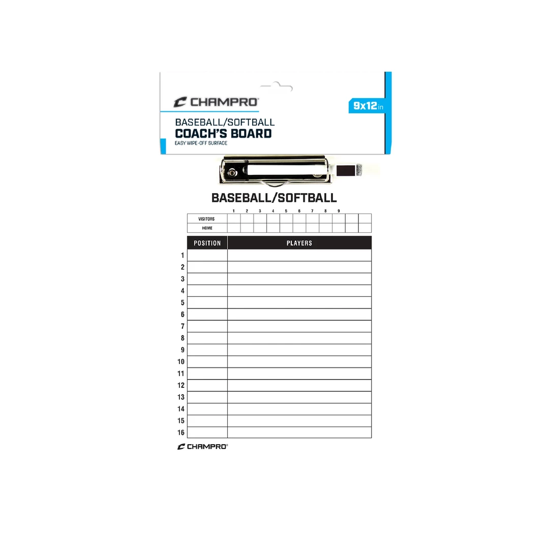 Champro Baseball/Softball Coach's Board 9"x12" 1 Champro Baseball/Softball Coach's Board 9"x12"