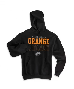 Coy Middle School Orange & Black Hoodie
