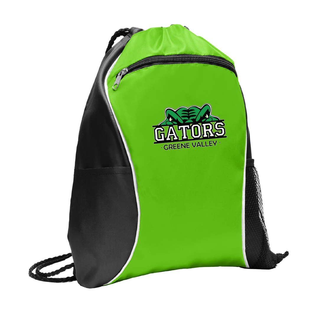 Greene Valley Gators Cinch Bag 1 Greene Valley Gators Cinch Bag