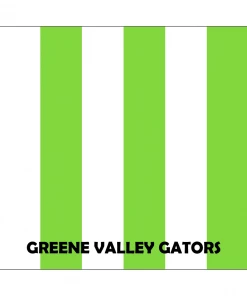 Greene Valley Gators Cabana Stripe Beach Towel