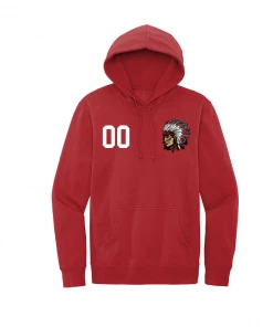 Mad River Indians Football Player Fleece Hoodie
