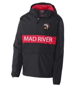 Mad River Indians Football Zipped Pocket Anorak