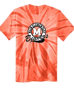 Main Elementary Beavers Orange Tie-Dye Shirt