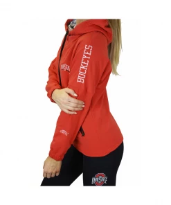 Joe's Collectibles Ohio State Buckeyes Snorkel Neck Hoodie/Red College Game Day