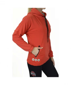 Joe's Collectibles Ohio State Buckeyes Snorkel Neck Hoodie/Red College Game Day