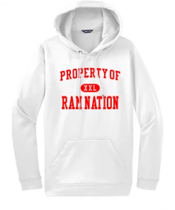 Tuffy Brooks Sporting Goods Spirit Wear Property Of Ram Nation Sport-Wick Fleece Hoodie