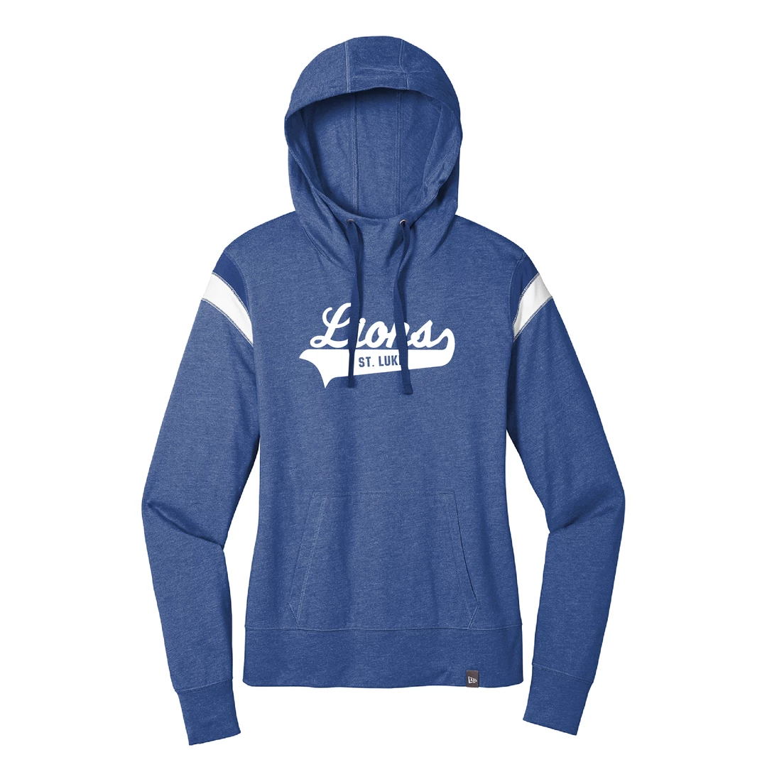 St. Luke Lions New Era Ladies Heritage Blend Varsity Hoodie 1 St. Luke Lions New Era Ladies Heritage Blend Varsity Hoodie