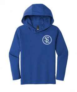St. Luke Lions Tri-Blend Long Sleeve Hooded T-Shirt