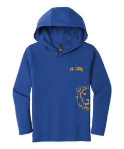 St. Luke Lions All Over Print Tri-Blend Long Sleeve Hooded T-Shirt