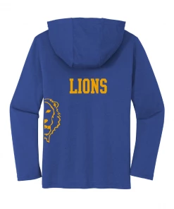 St. Luke Lions All Over Print Tri-Blend Long Sleeve Hooded T-Shirt