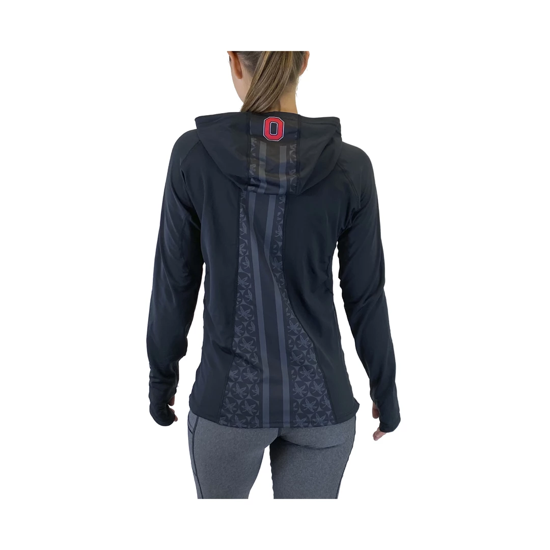 Joe's Collectibles The Ohio State University "2020 Vision" Pony Tail Performance Hoodie/Black 4 Joe's Collectibles The Ohio State University "2020 Vision" Pony Tail Performance Hoodie/Black