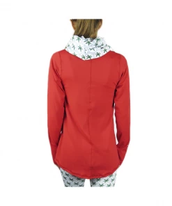 Joe's Collectibles The Ohio State University Funnel Neck Long Sleeve/Red