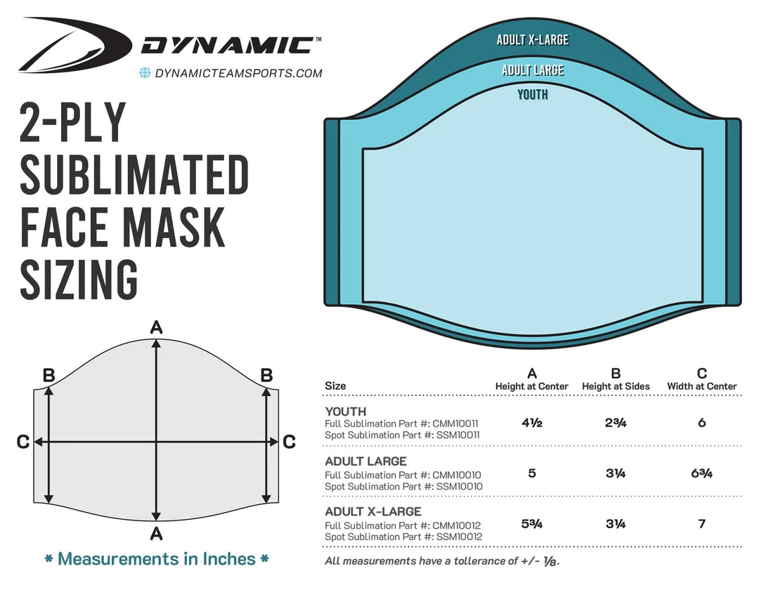 Main Elementary Sublimated Face Mask 2 Main Elementary Sublimated Face Mask